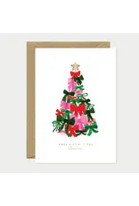 All The Ways to Say Wenskaart - Kerst - Bowtiful Christmas Tree - Dubbele kaart + Envelop