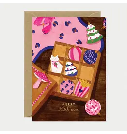 All The Ways to Say Wenskaart - Kerst - Merry Kitshmas - Dubbele kaart + Envelop