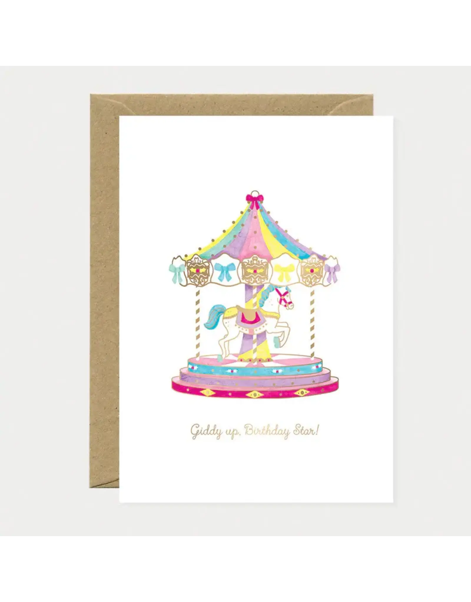 All The Ways to Say Wenskaart - Giddy up - Dubbele kaart + Envelop