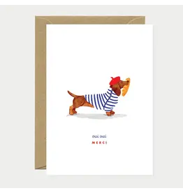 All The Ways to Say Wenskaart - Oui Oui Merci - Dubbele kaart + Envelop