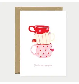 All The Ways to Say Wenskaart - Cup of tea - Dubbele kaart + Envelop