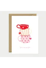 All The Ways to Say Wenskaart - Cup of tea - Dubbele kaart + Envelop