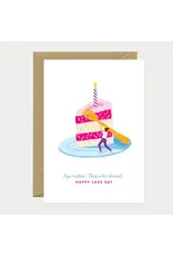 All The Ways to Say Wenskaart - Size matters cake - Dubbele kaart + Envelop
