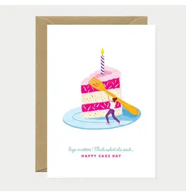 All The Ways to Say Wenskaart - Size matters cake - Dubbele kaart + Envelop All The Ways to Say Wenskaart - Size matters cake - Dubbele kaart + Envelop