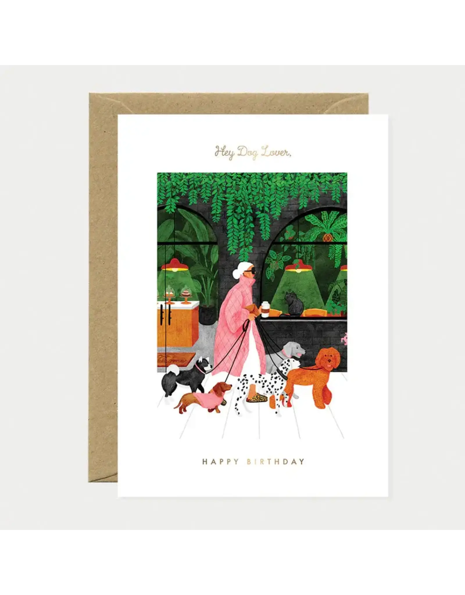 All The Ways to Say Wenskaart - Birthday dog lovers - Dubbele kaart + Envelop