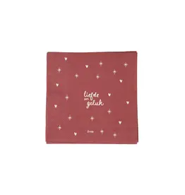 Zusss Servetten - Liefde en Geluk -  12,5 x 12,5cm - 20st