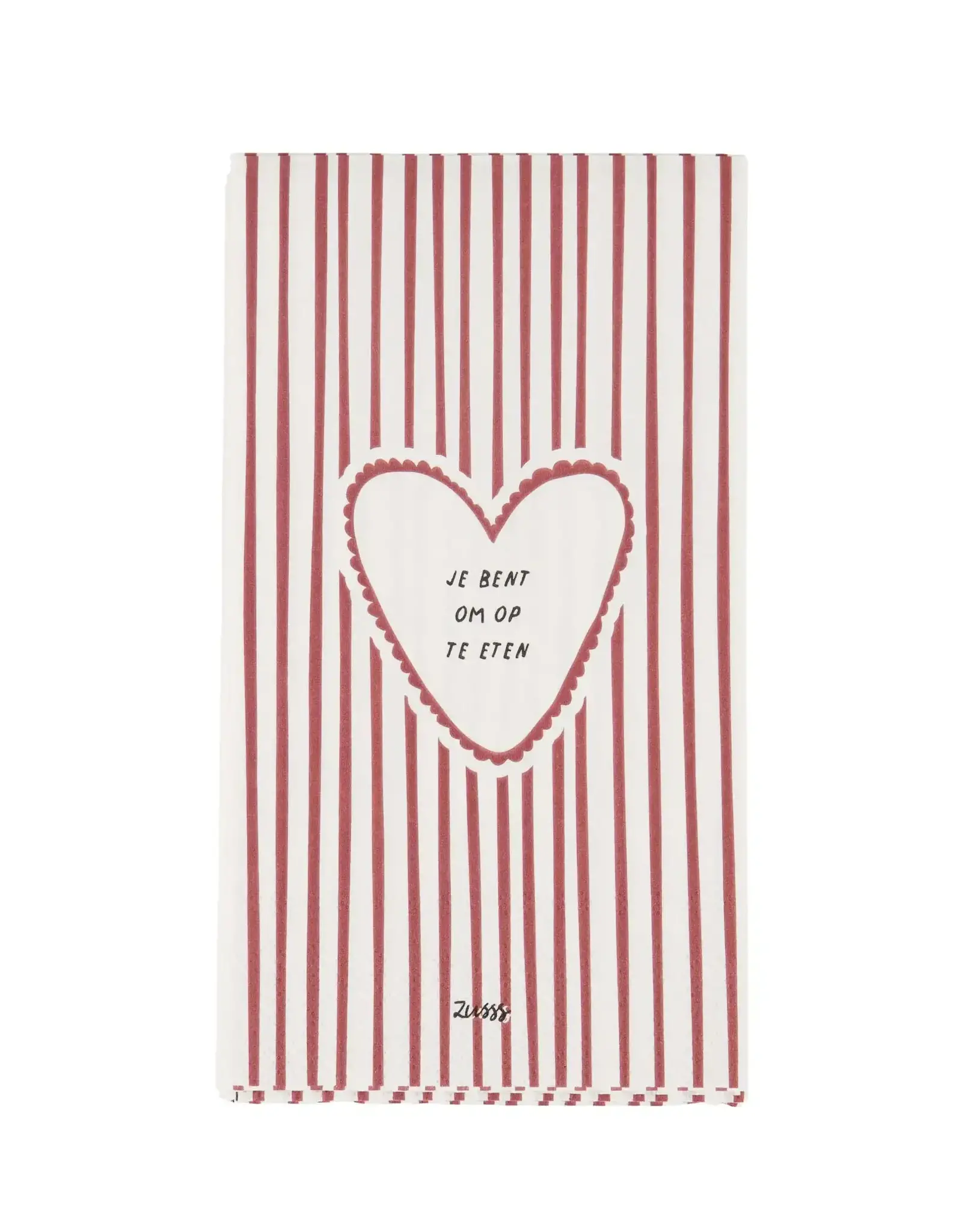 Zusss Servetten - Jij bent om op te eten - 11 x 20cm - 15 stuks