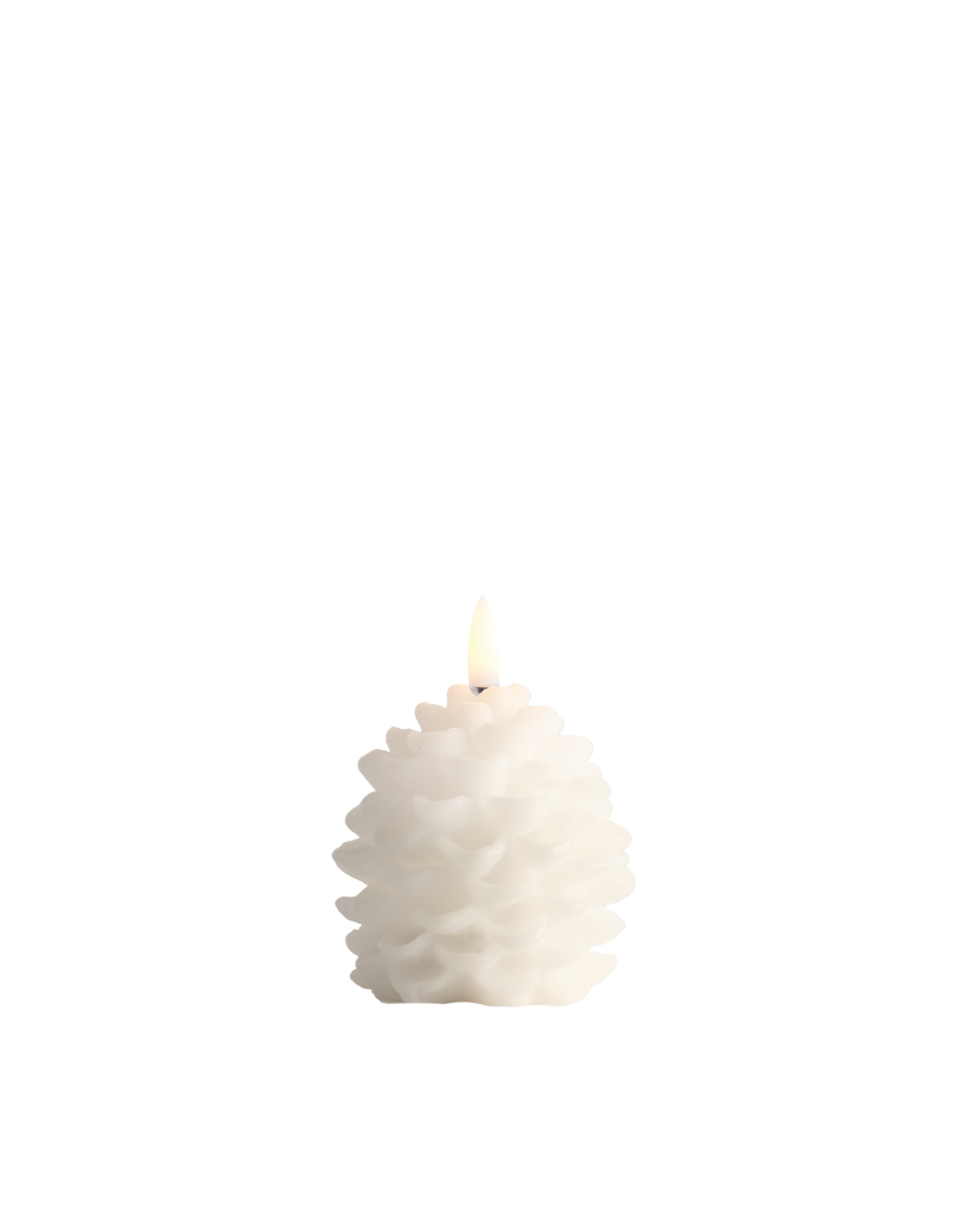 Uyuni Led Kaars, Pine - Nordic White - 7x7cm
