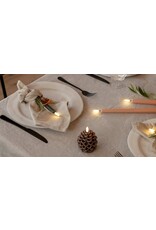 Uyuni Led Kaars, Pine - Nordic White - 7x7cm