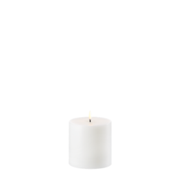Uyuni Led Pillar Kaars - Nordic White - 10 x 10cm