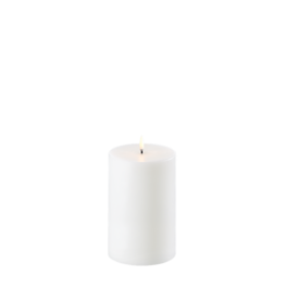 Uyuni Led Pillar Kaars - Nordic White - 10x15cm