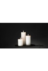 Uyuni Led Pillar Kaars, Nordic White - 7,8 x 10cm