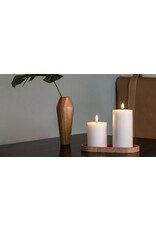 Uyuni Led Pillar Kaars, Nordic White - 7,8 x 10cm