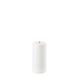 Uyuni Led Pillar Kaars - Nordic White - 7,8 x 15cm