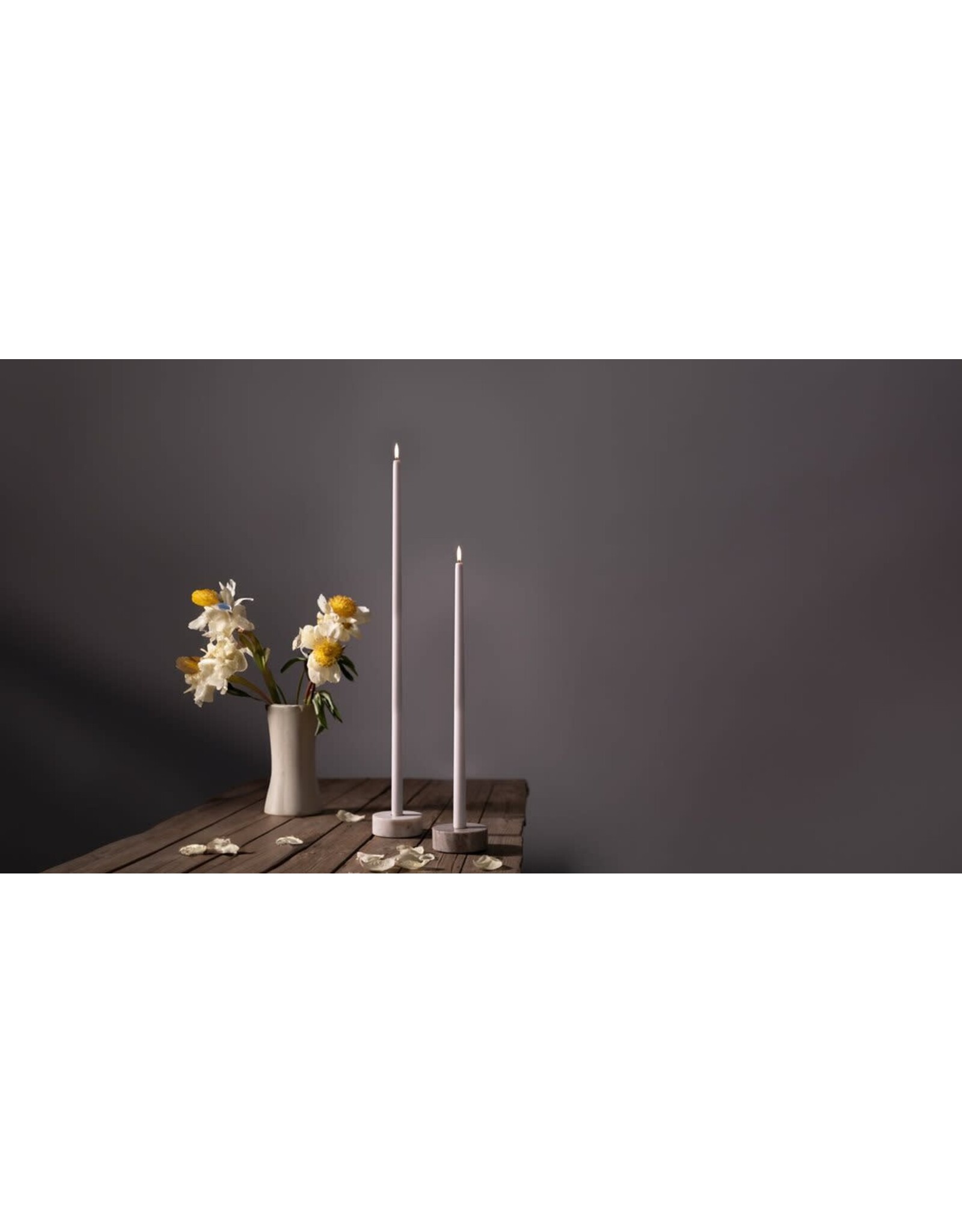 Uyuni Led, Hoge Tafelkaars - Beige - Ø2,3x55cm