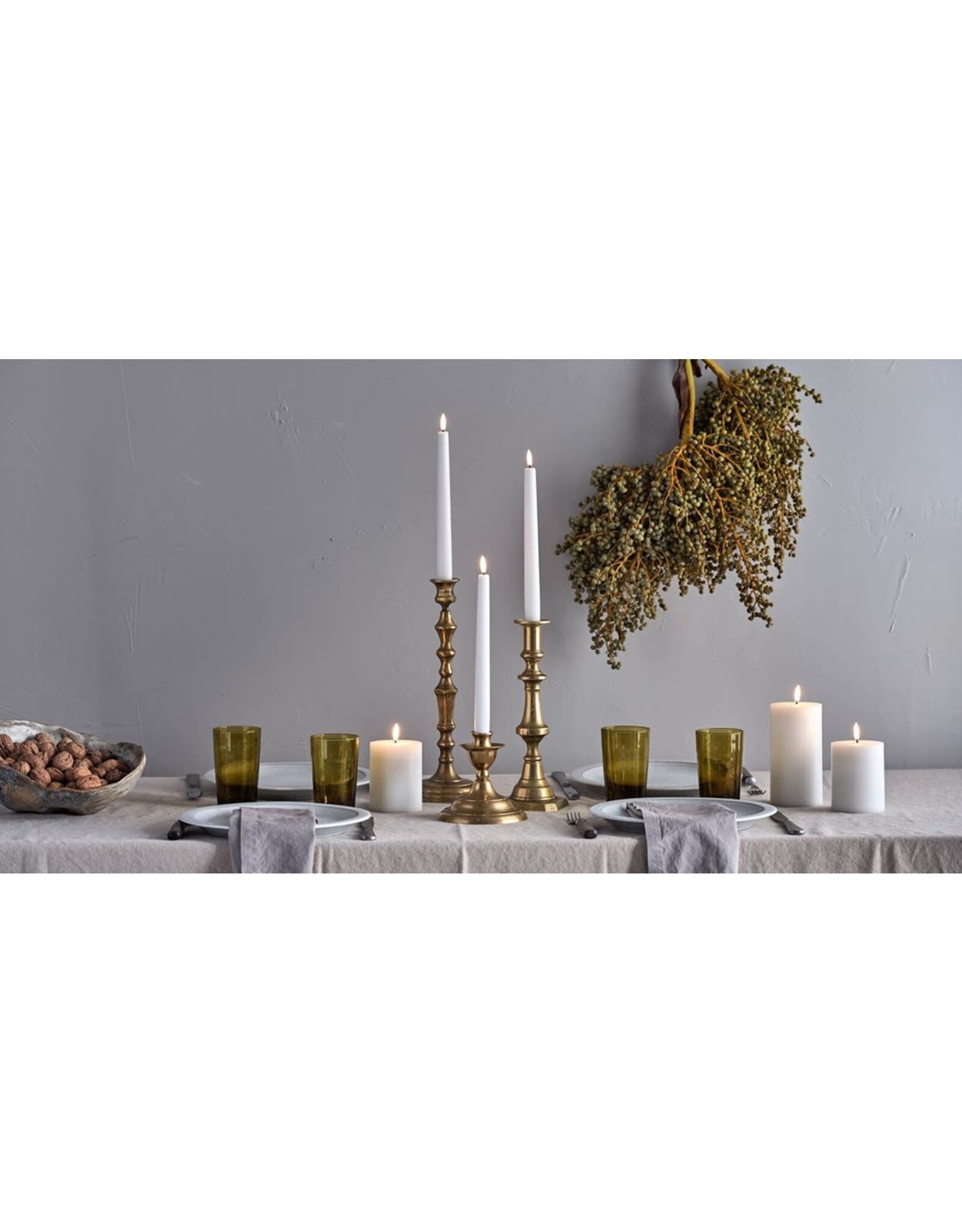 Uyuni Led, Tafelkaarsen - Red - 2st - 2,3x25cm