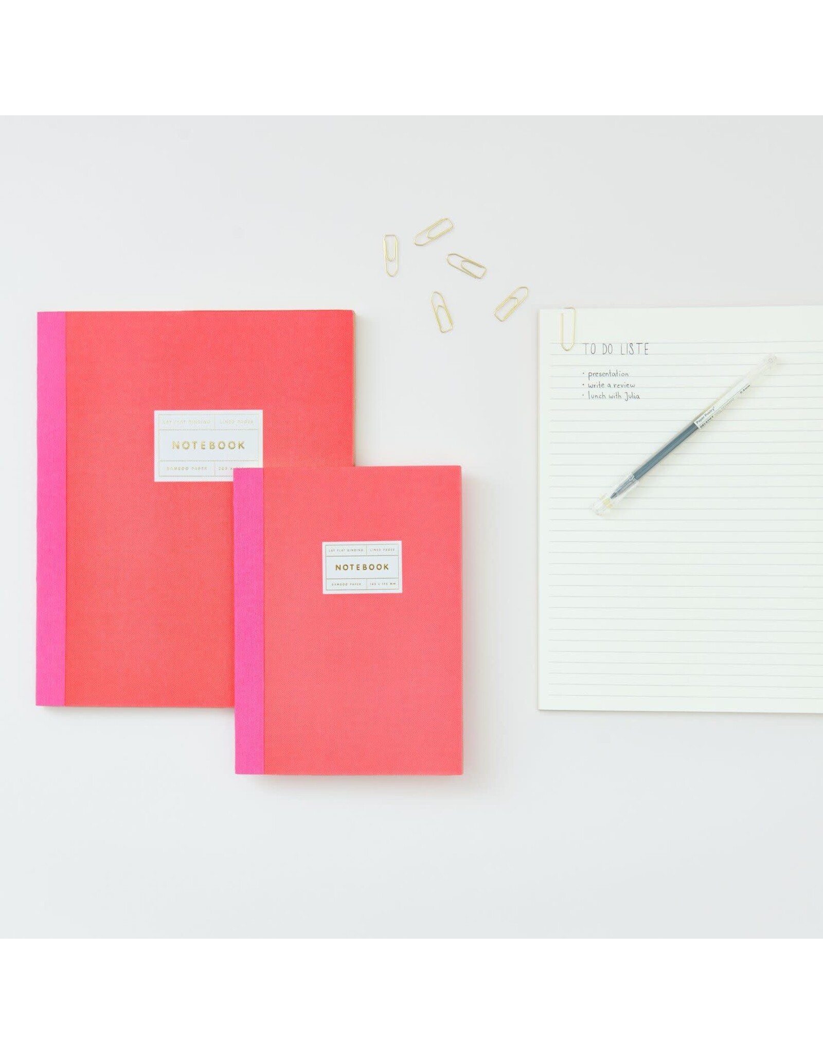 Rico Design Notitieboekje S - Fluo Rood - 80 pages