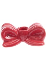 Rico Design Kandelaar Strik, Rood - 5x12x6cm