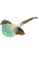 Rico Design Vogel met Clip - Turquoise - 12x5,5x4cm