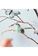 Rico Design Vogel met Clip - Turquoise - 12x5,5x4cm