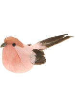 Rico Design Vogel met Clip - Abrikoos - 12x5,5x4cm