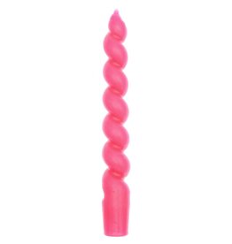 Rico Design Spiraal Kaars - Neon Pink - Ø2,4 x 18,5cm