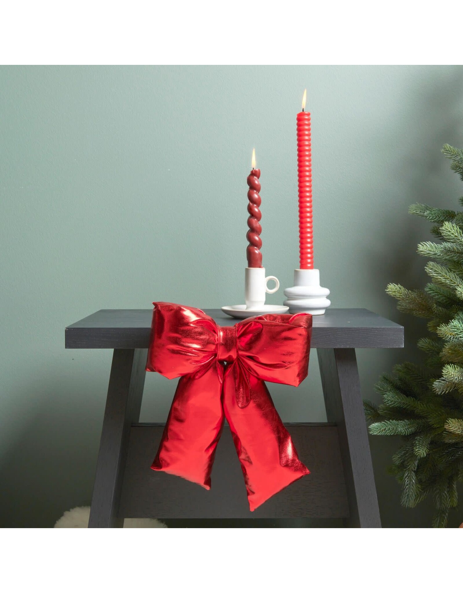 Rico Design Spiraal Kaars - Bordeaux - Ø2,4 x 18,5cm