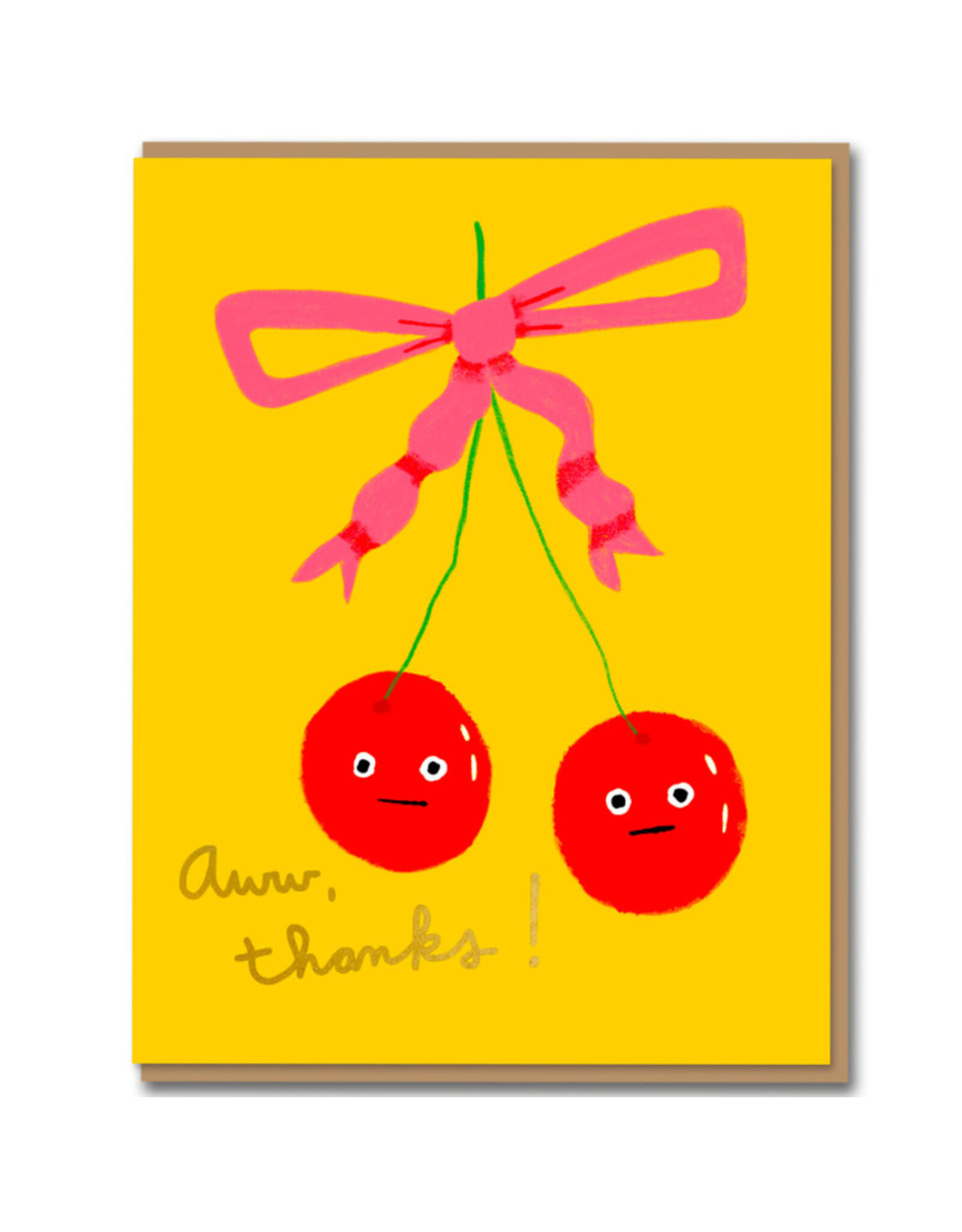 Carolyn Suzuki Goods Wenskaart - Sweet Cherries - Dubbele kaart + Envelop