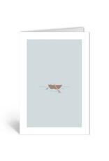 Deelneming Wenskaart - Roeibootje - Dubbele kaart + Envelop