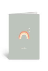 Deelneming Wenskaart - Regenboog - Dubbele kaart + Envelop