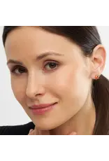 Lulu Copenhagen Oorbel Stud - Gala Red Bling, Right - Messing Verguld (18K)