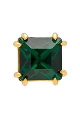 Lulu Copenhagen Oorbel Stud - Gala Crystal Bling, Emerald/Gold - Messing Verguld (18K)