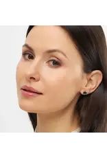 Lulu Copenhagen Oorbel Stud - Gala Crystal Bling, Emerald/Gold - Messing Verguld (18K)