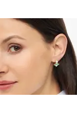 Lulu Copenhagen Oorbel Stud - Gala The Square - Messing Verguld (18k)