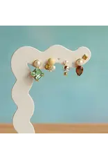 Lulu Copenhagen Oorbel Stud - Gala The Square - Messing Verguld (18k)