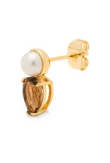 Lulu Copenhagen Oorbel Stud - Gala The Drop - Messing Verguld (18K)