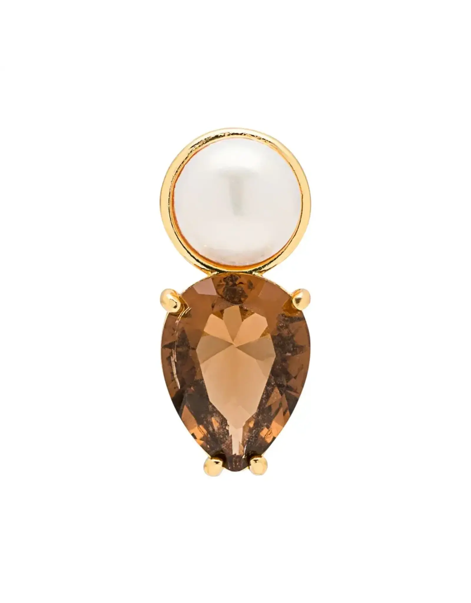 Lulu Copenhagen Oorbel Stud - Gala The Drop - Messing Verguld (18K)