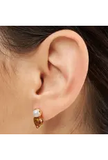 Lulu Copenhagen Oorbel Stud - Gala The Drop - Messing Verguld (18K)