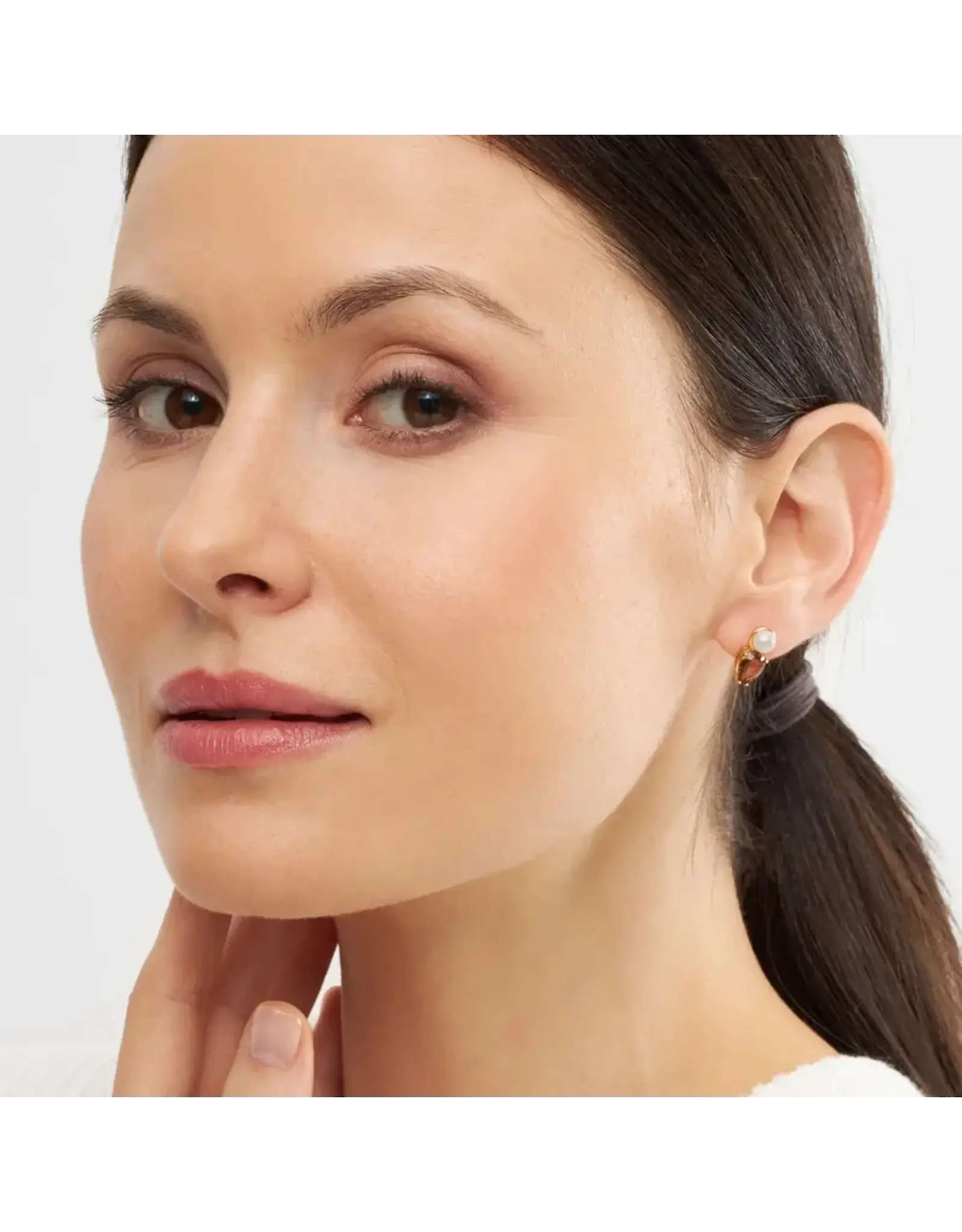 Lulu Copenhagen Oorbel Stud - Gala The Drop - Messing Verguld (18K)