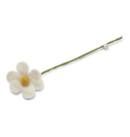 Gry & Sif Vilten Bloem - Simple Flower, White
