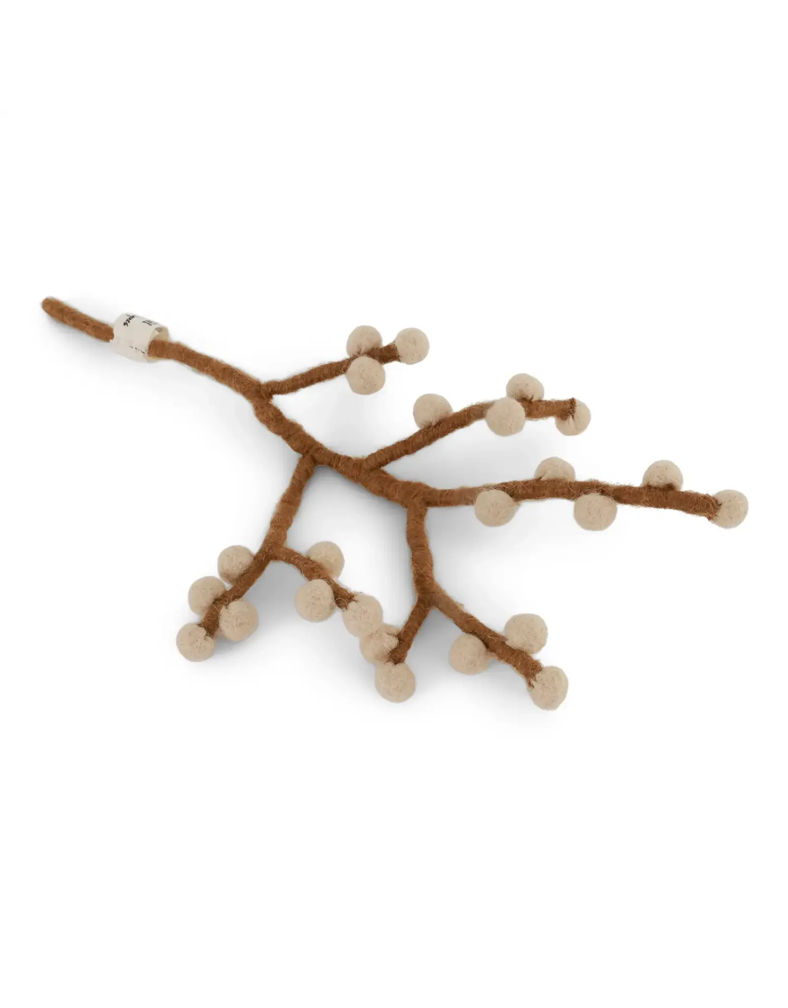 Gry & Sif Vilten Bloem - Mini Branch, Beige berries - 20cm