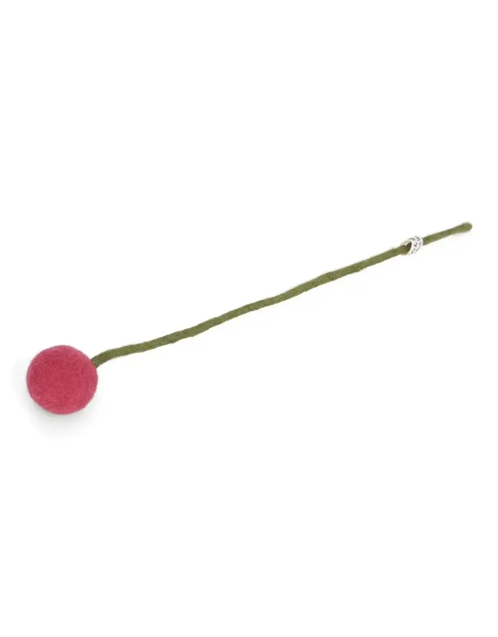 Gry & Sif Vilten Bloem - Bolletje, Melon - Ø 3x30cm