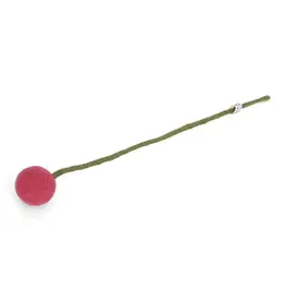 Gry & Sif Vilten Bloem - Bolletje, Melon - Ø 3x30cm