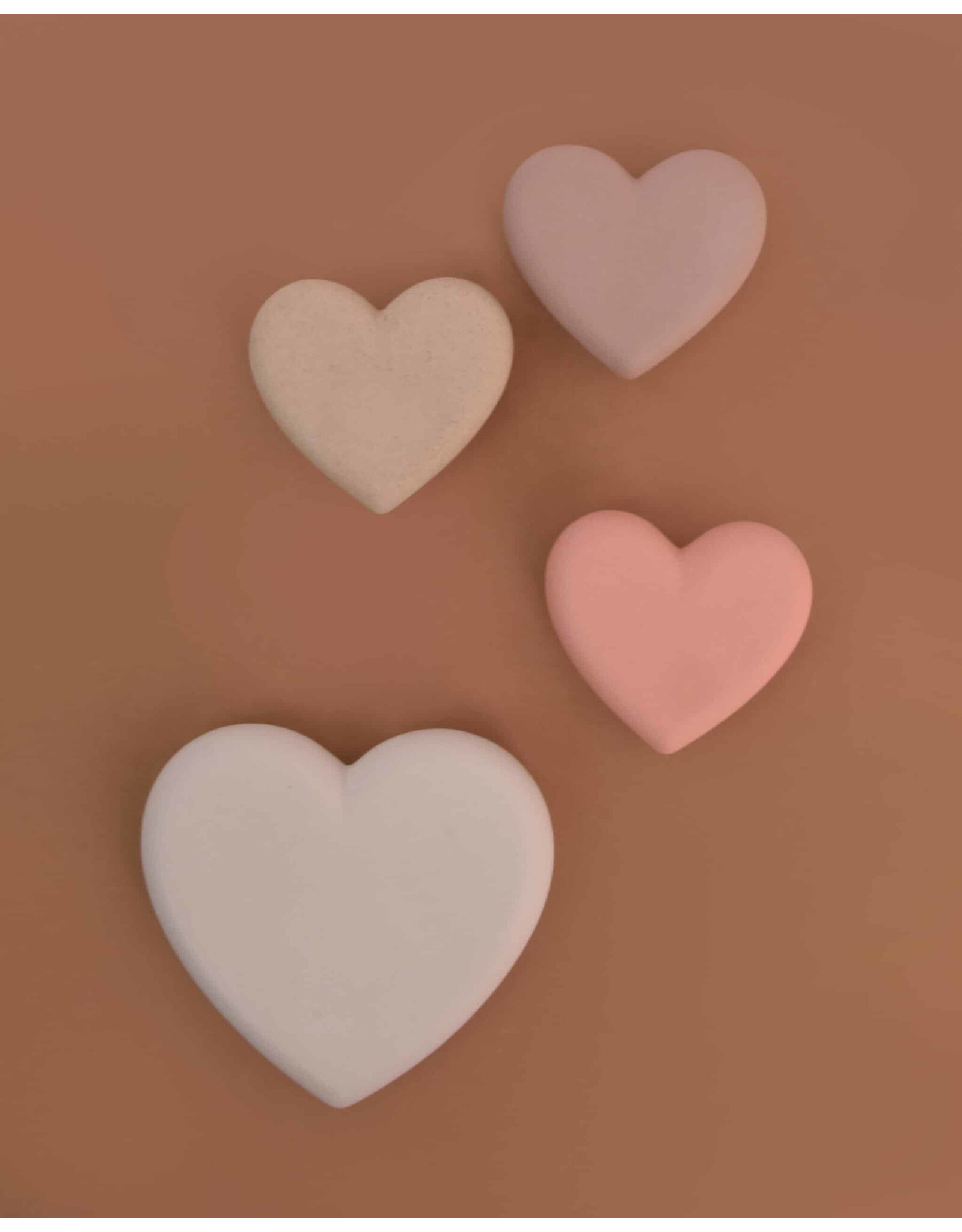 Studio Harm & Elke Little Heart, Coral - 7,5×6,5×2 cm