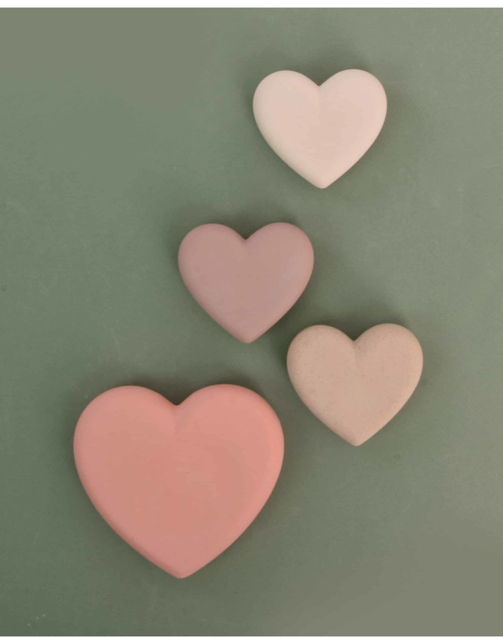 Studio Harm & Elke Big Heart, Coral - 11,5×11× 2 cm