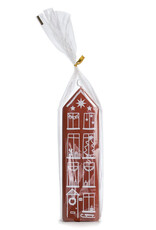Rustik Lys Kaars, Gingerbread house M - Clay - 5,5 x 20cm
