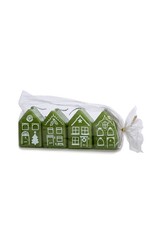 Rustik Lys Kaars, Gingerbread house 4st - Thijm - 4x6 cm