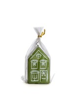 Rustik Lys Kaars, Gingerbread house M - Thijm - 5,5 x9cm