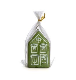 Rustik Lys Kaars, Gingerbread house M - Thijm - 5,5 x9cm