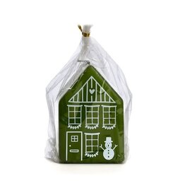 Rustik Lys Kaars, Gingerbread house L - Thijm - 7x10cm